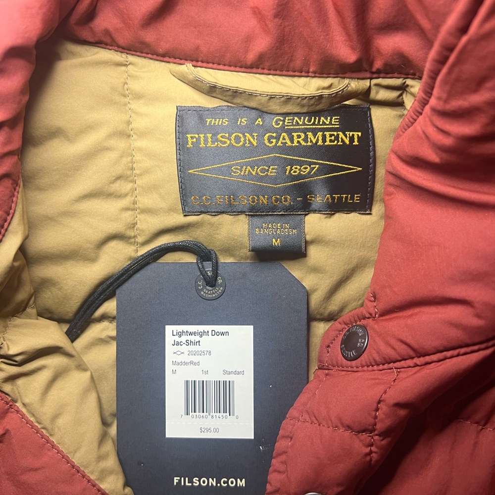 FILSON LIGHTWEIGHT DOWN JAC-SHIRT